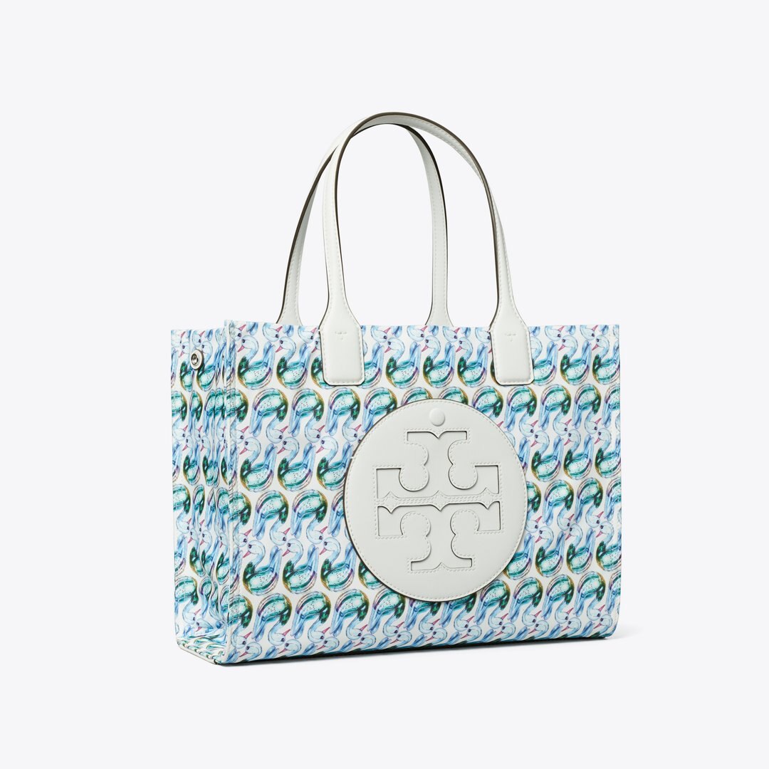 Tory Burch Small Ella Printed Tote Swan
