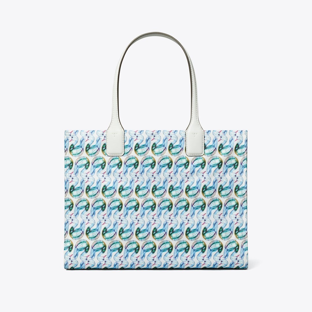 Tory Burch Small Ella Printed Tote Swan