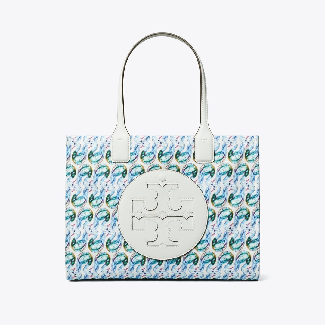 Tory Burch Small Ella Printed Tote Swan