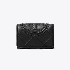 Tory Burch Small Fleming Soft Flap Wallet Black