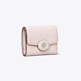 Tory Burch Small Robinson Spazzolato Wallet Powder Pink