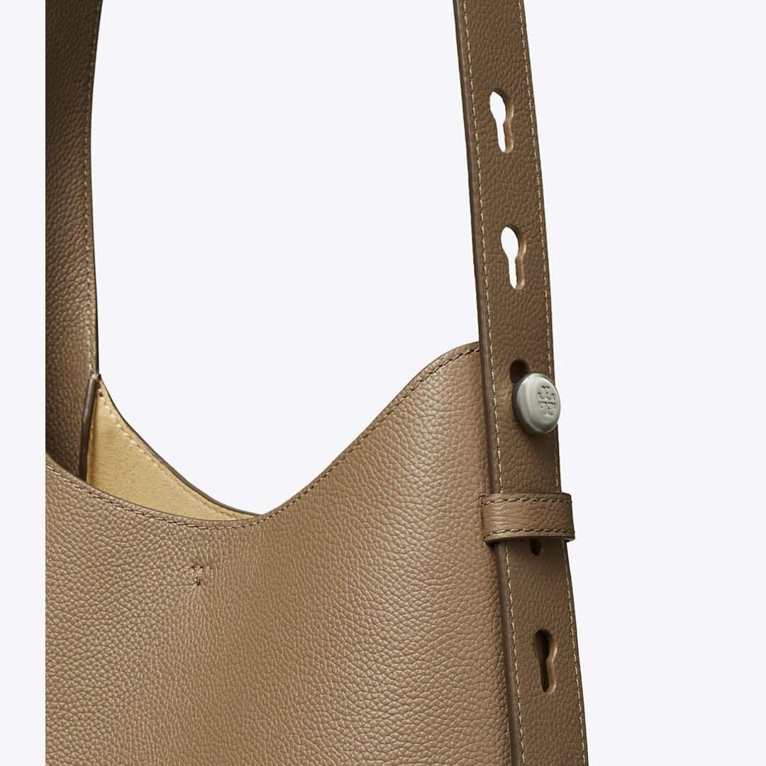 Tory Burch Small Romy Hobo Bag Wild Mushroom