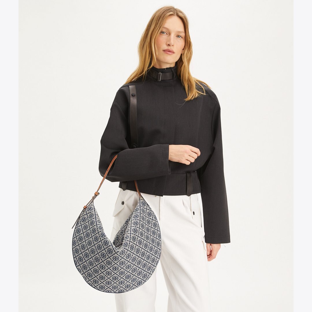 Tory Burch T Monogram Balloon Bag Tory Navy