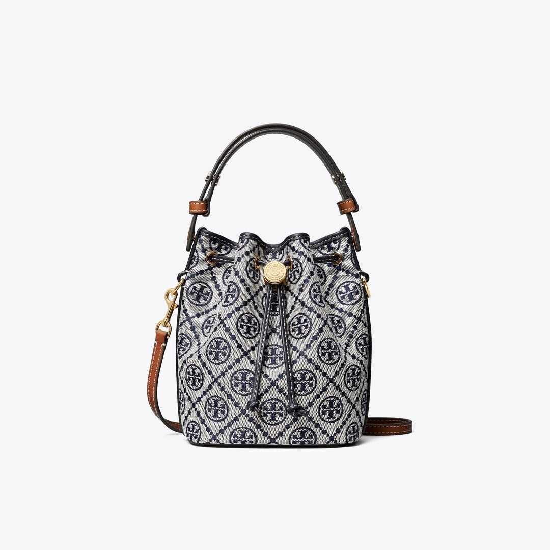 Tory Burch T Monogram Mini Bucket Bag Tory Navy