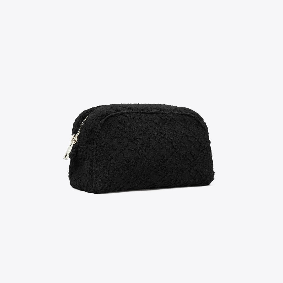 Tory Burch T Monogram Terry Pouch Black