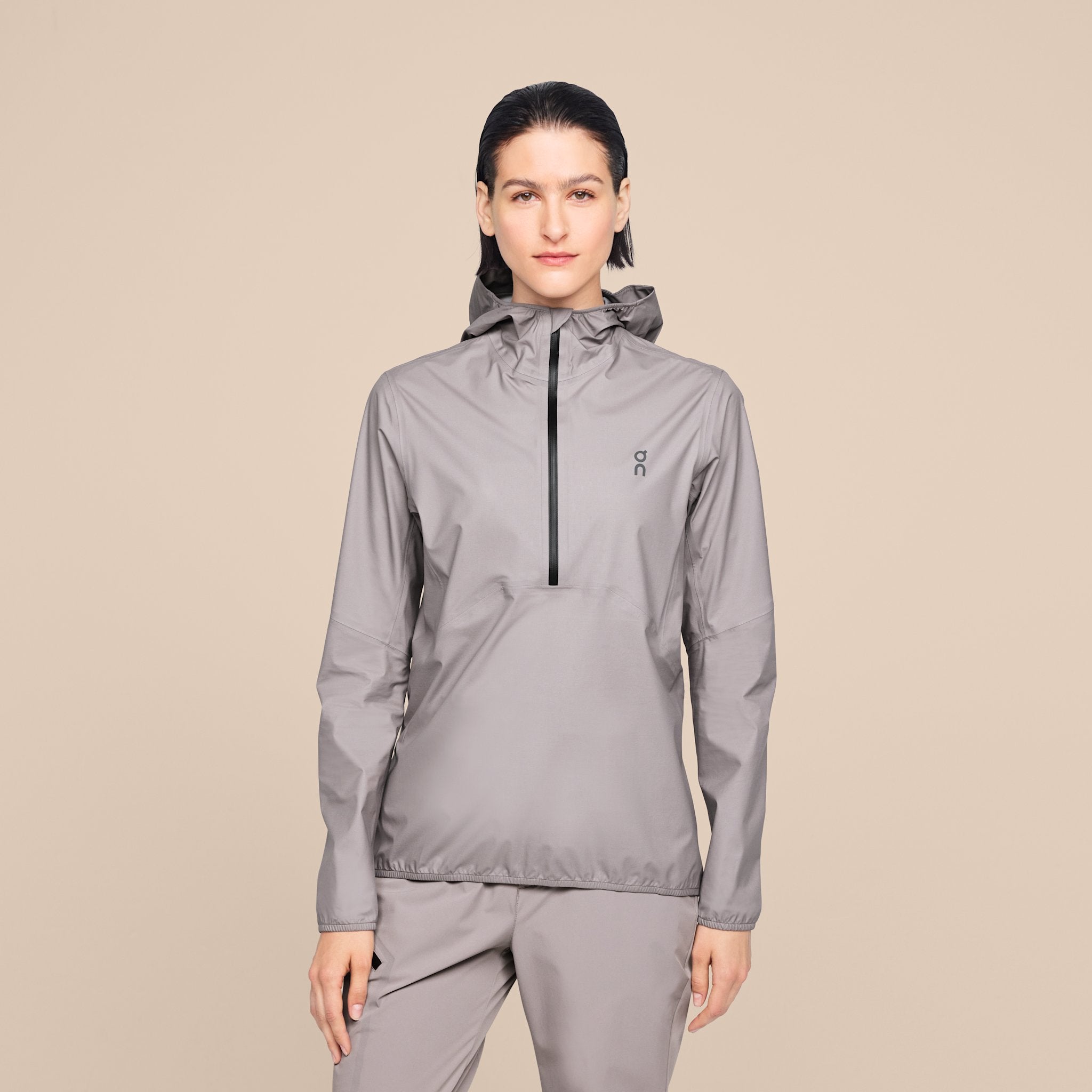 On Waterproof Anorak Black
