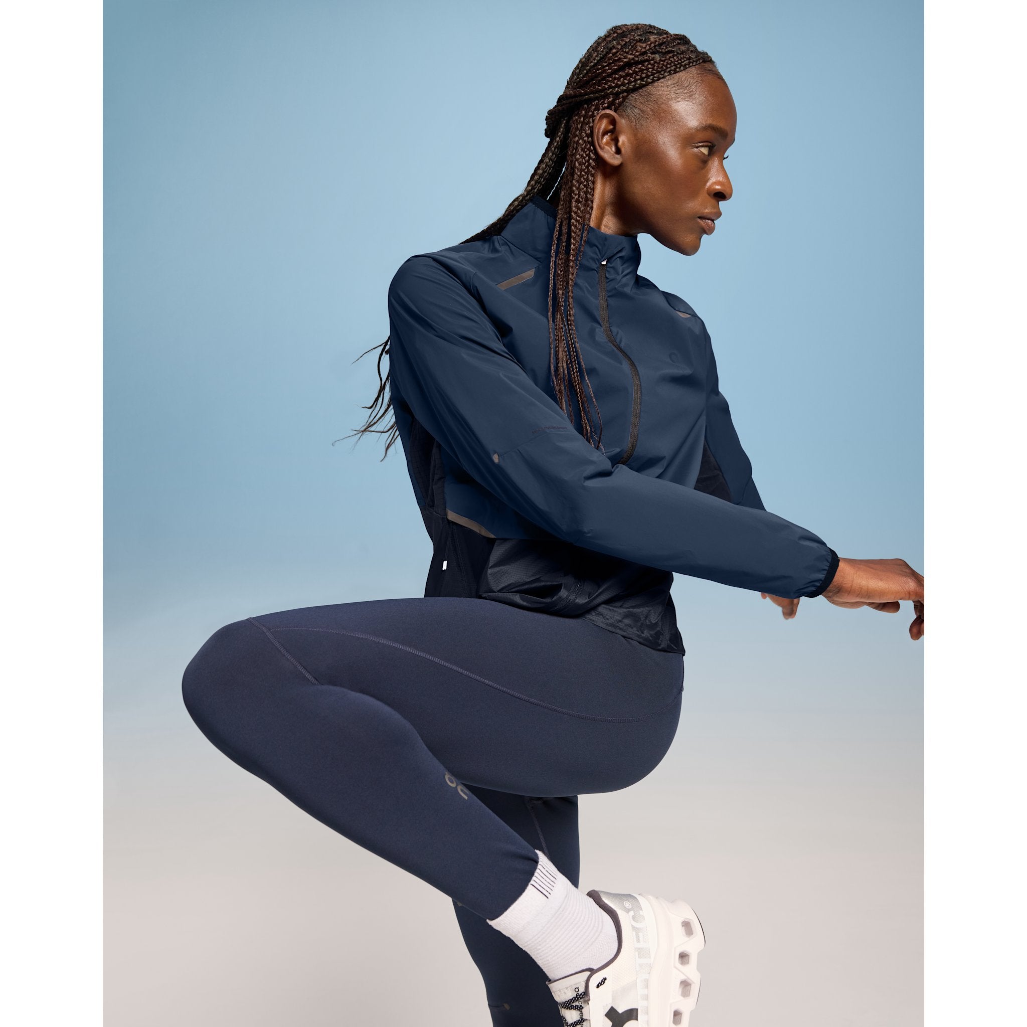 On Weather Jacket Denim | Navy