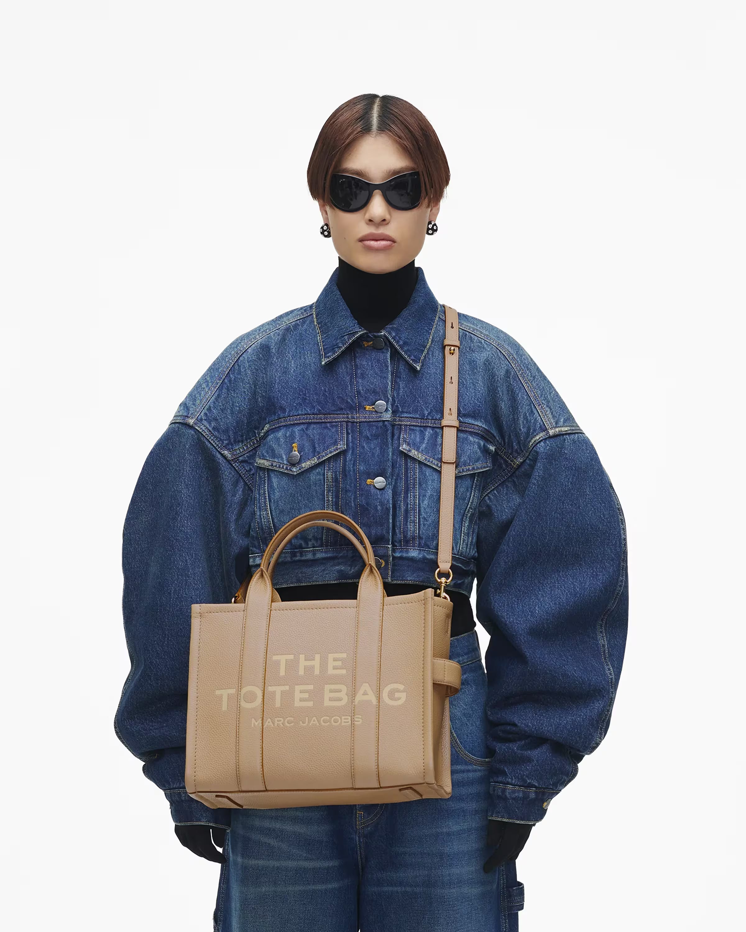 Marc Jacobs The Leather Small Tote Bag Camel