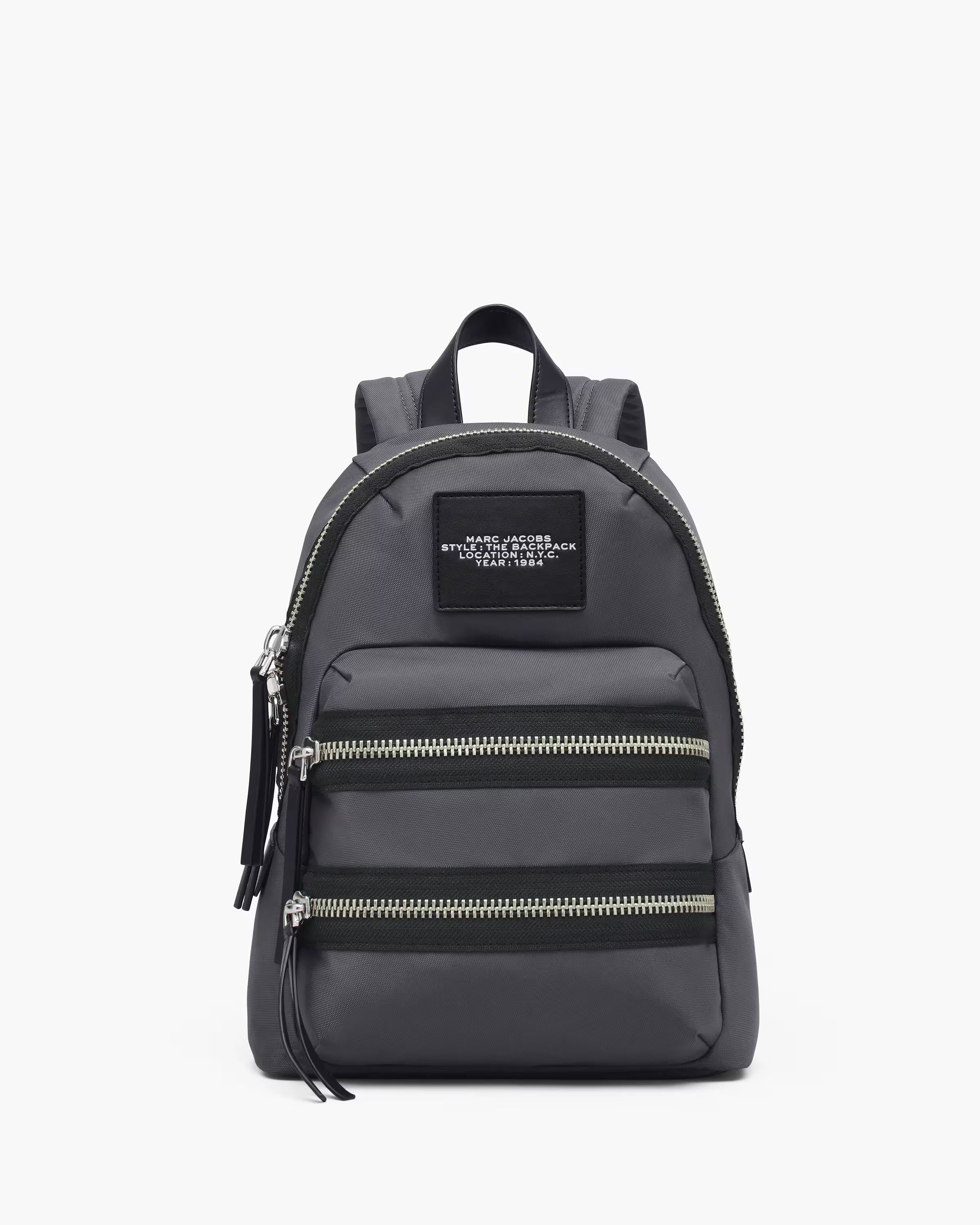 Marc Jacobs The Biker Nylon Medium Backpack Dark Shadow
