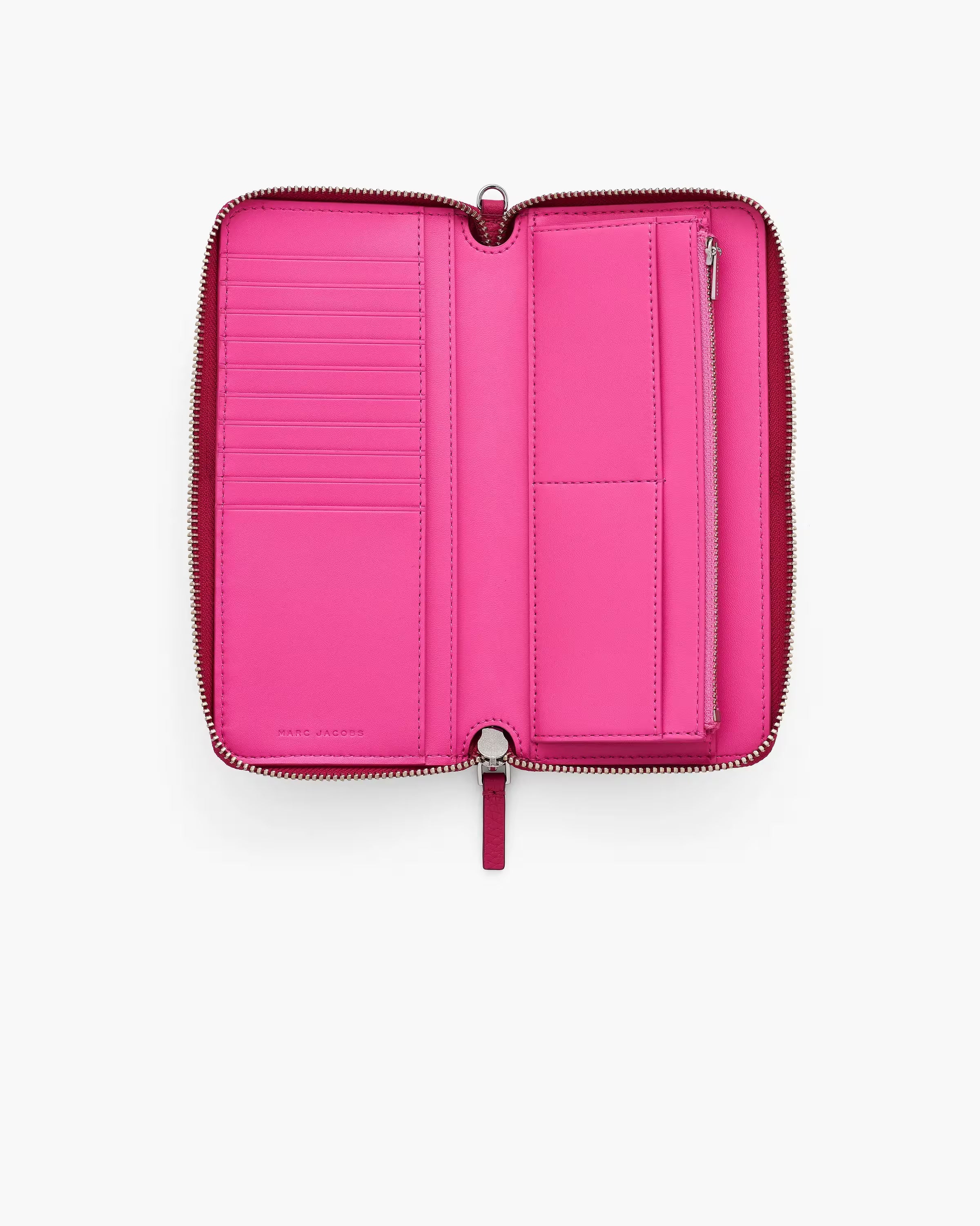 Marc Jacobs The Leather Continental Wallet Raspberry Pink