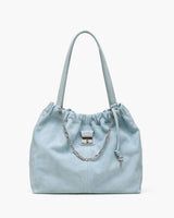 Marc Jacobs The Suede Cristina Tote Blue Mist