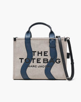 Marc Jacobs The Wavy Canvas Medium Tote Bag Ivory/Navy
