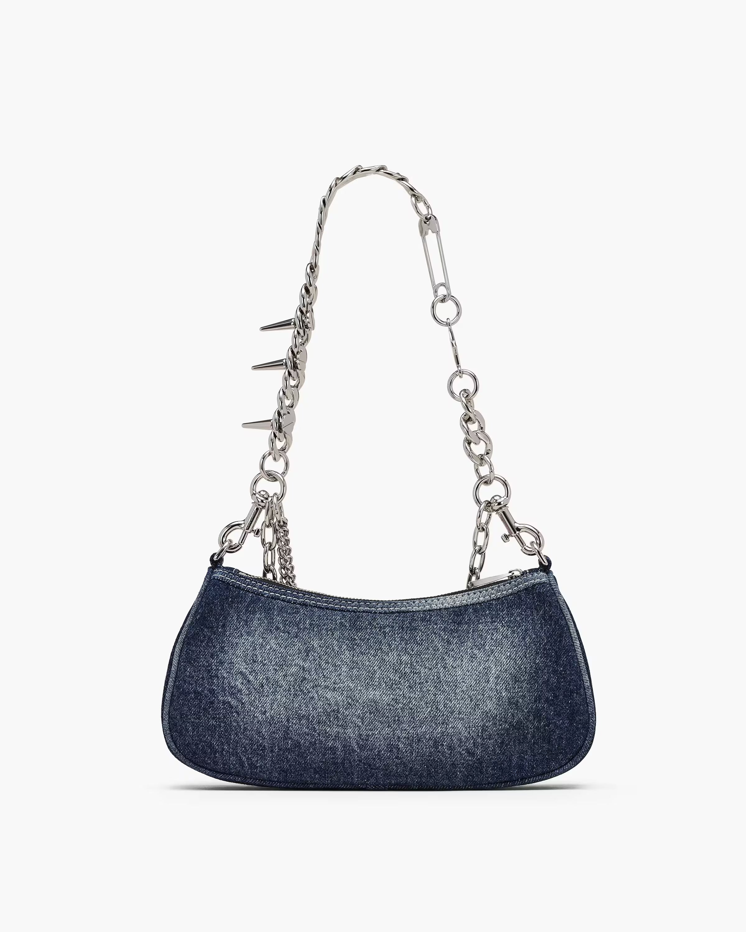 Marc Jacobs The Faded Denim Charm Shoulder Bag Faded Vintage Indigo