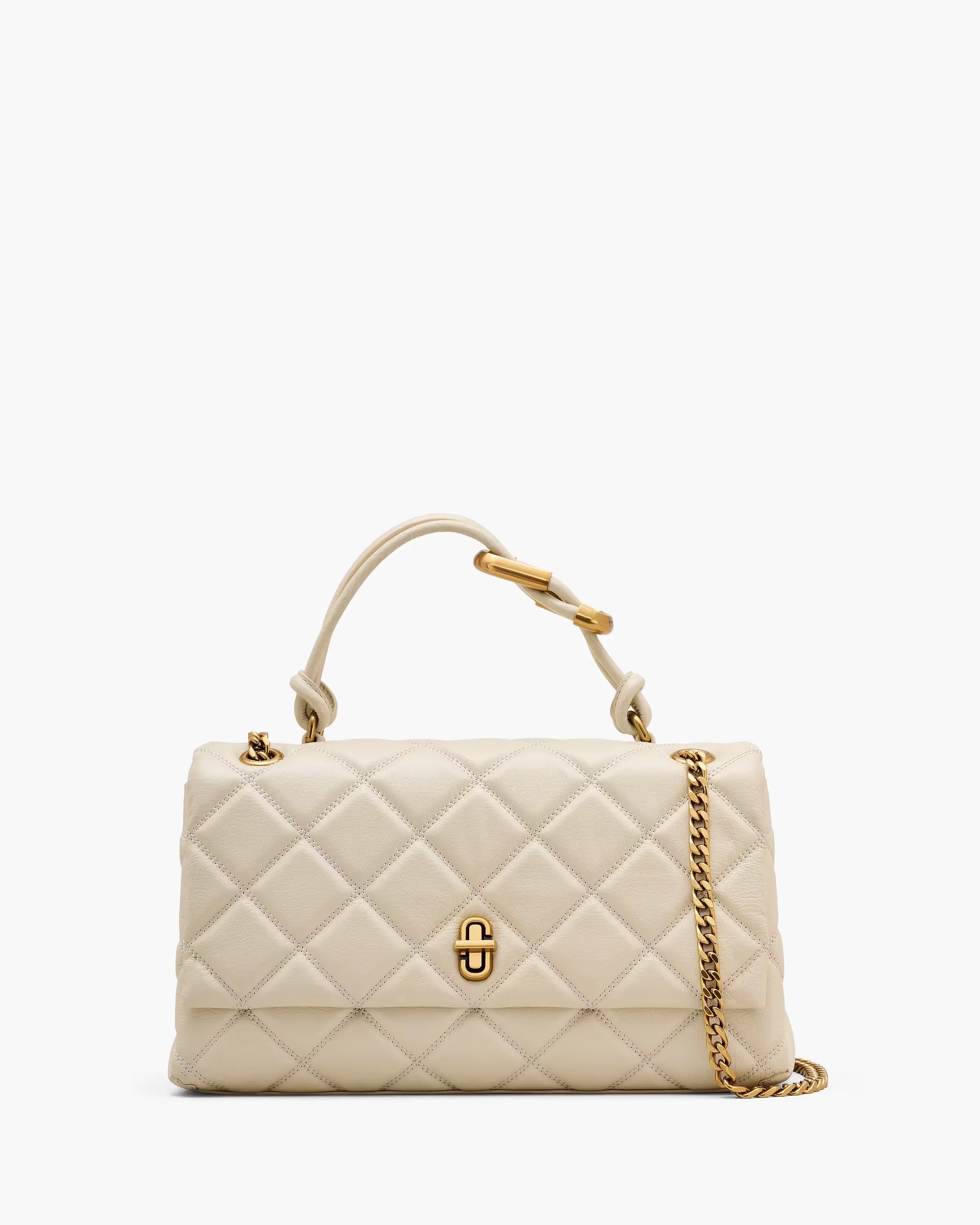 Marc Jacobs The Quilted Dual Convertible Shoulder Bag Cloud White