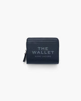 Marc Jacobs The Leather Mini Compact Wallet Blue Sea