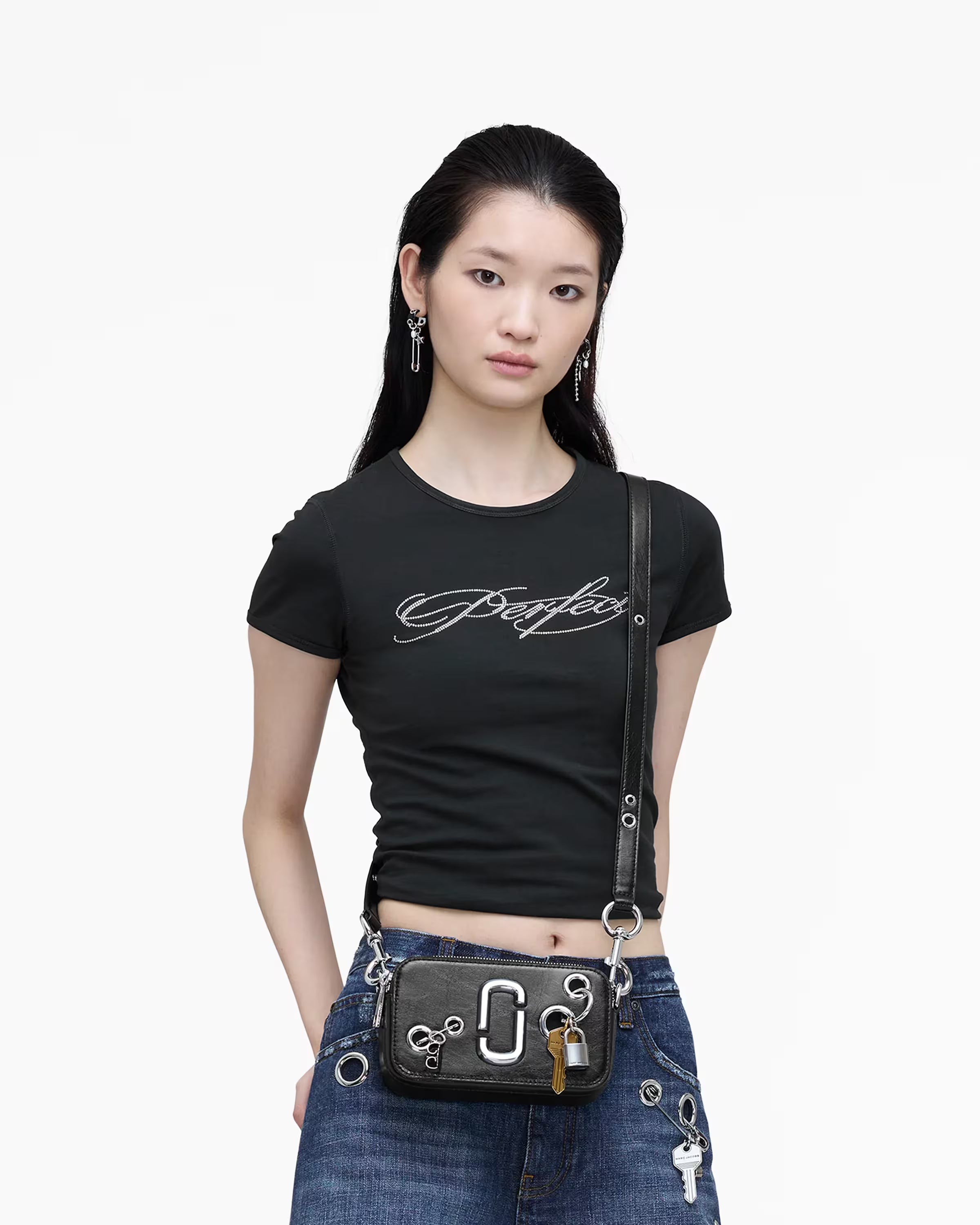 Marc Jacobs The Grommet Charm Snapshot Black