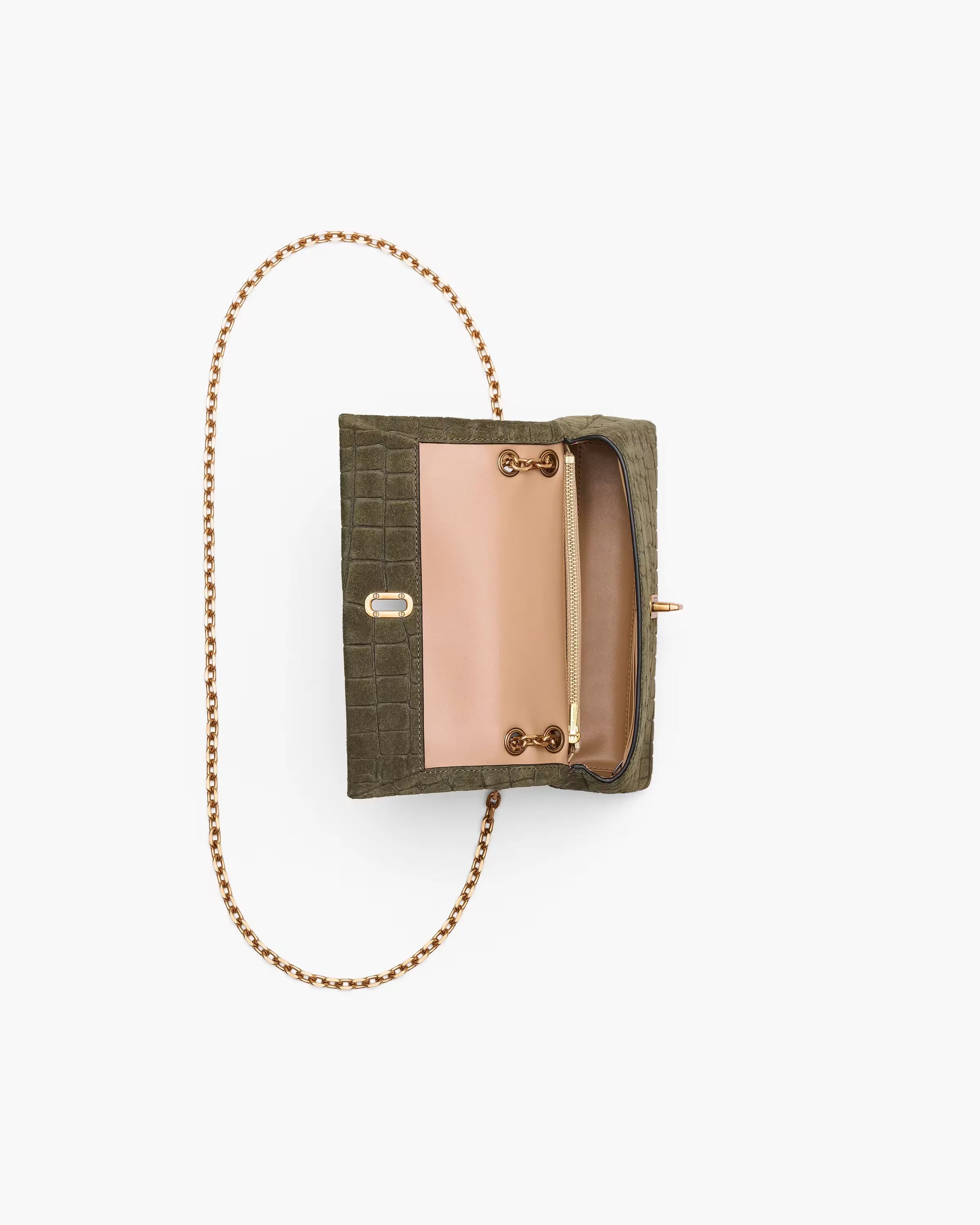 Marc Jacobs The Croc Dual Chain Mini Bag Olive