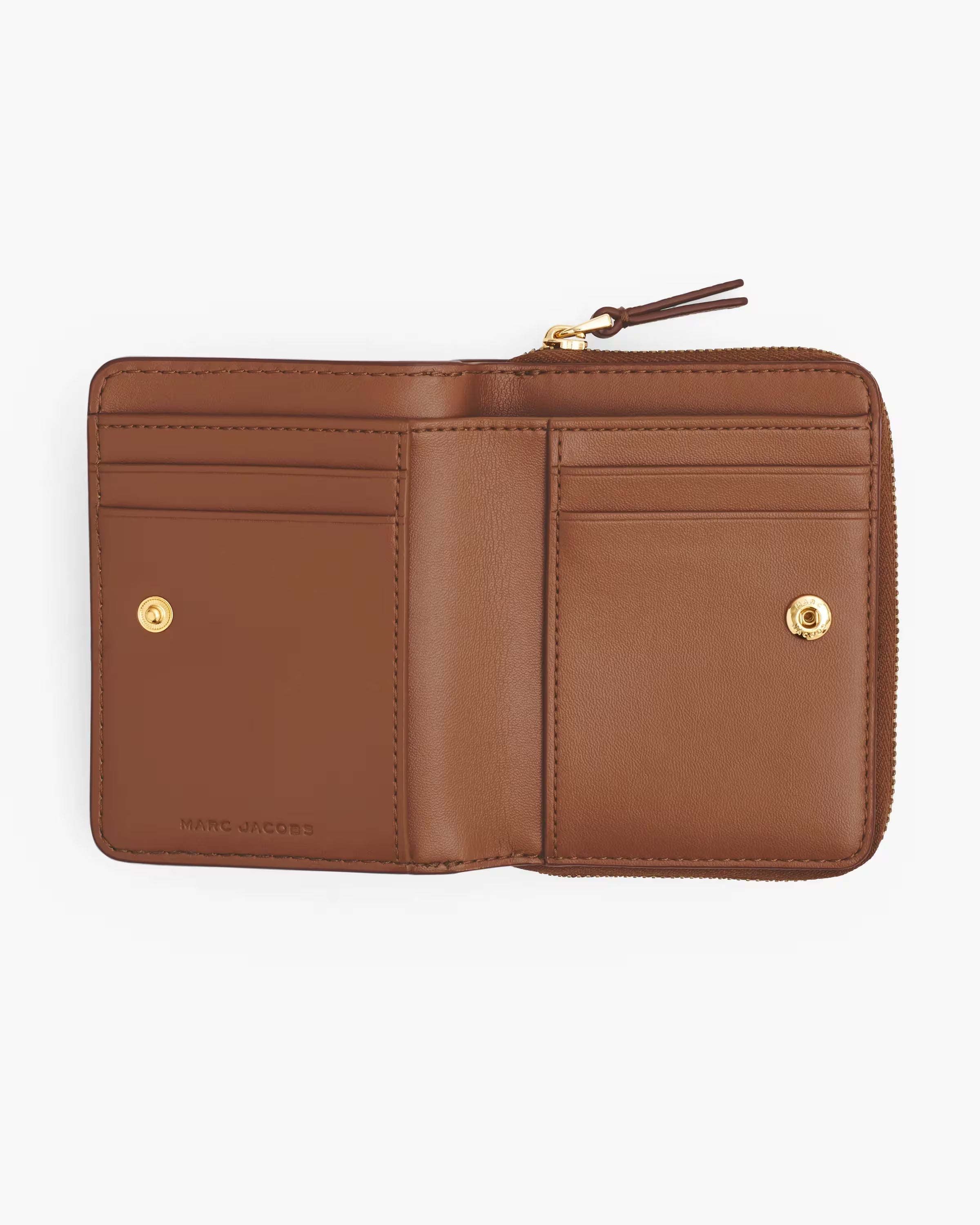 Marc Jacobs The Leather Mini Compact Wallet Argan Oil