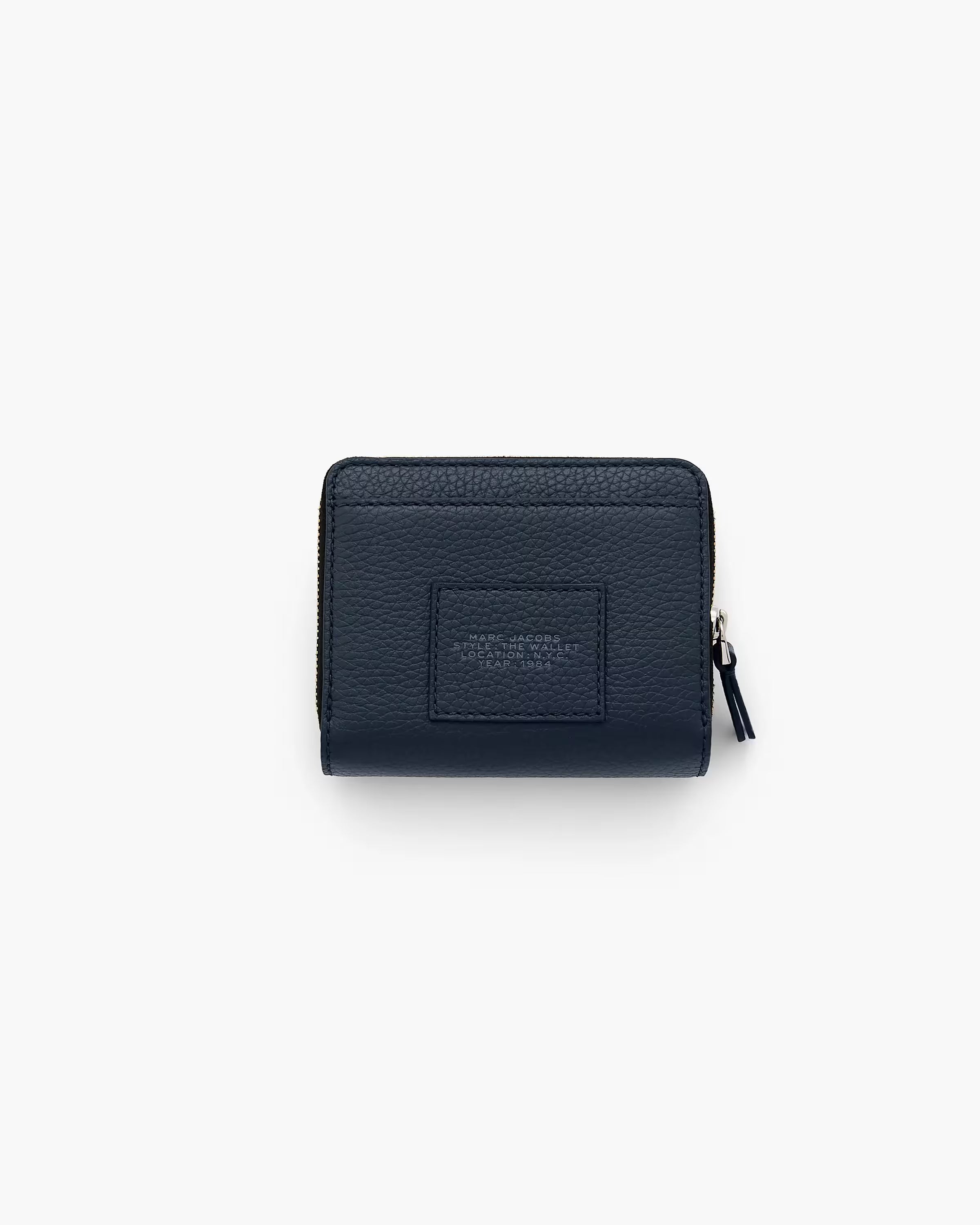 Marc Jacobs The Leather Mini Compact Wallet Blue Sea