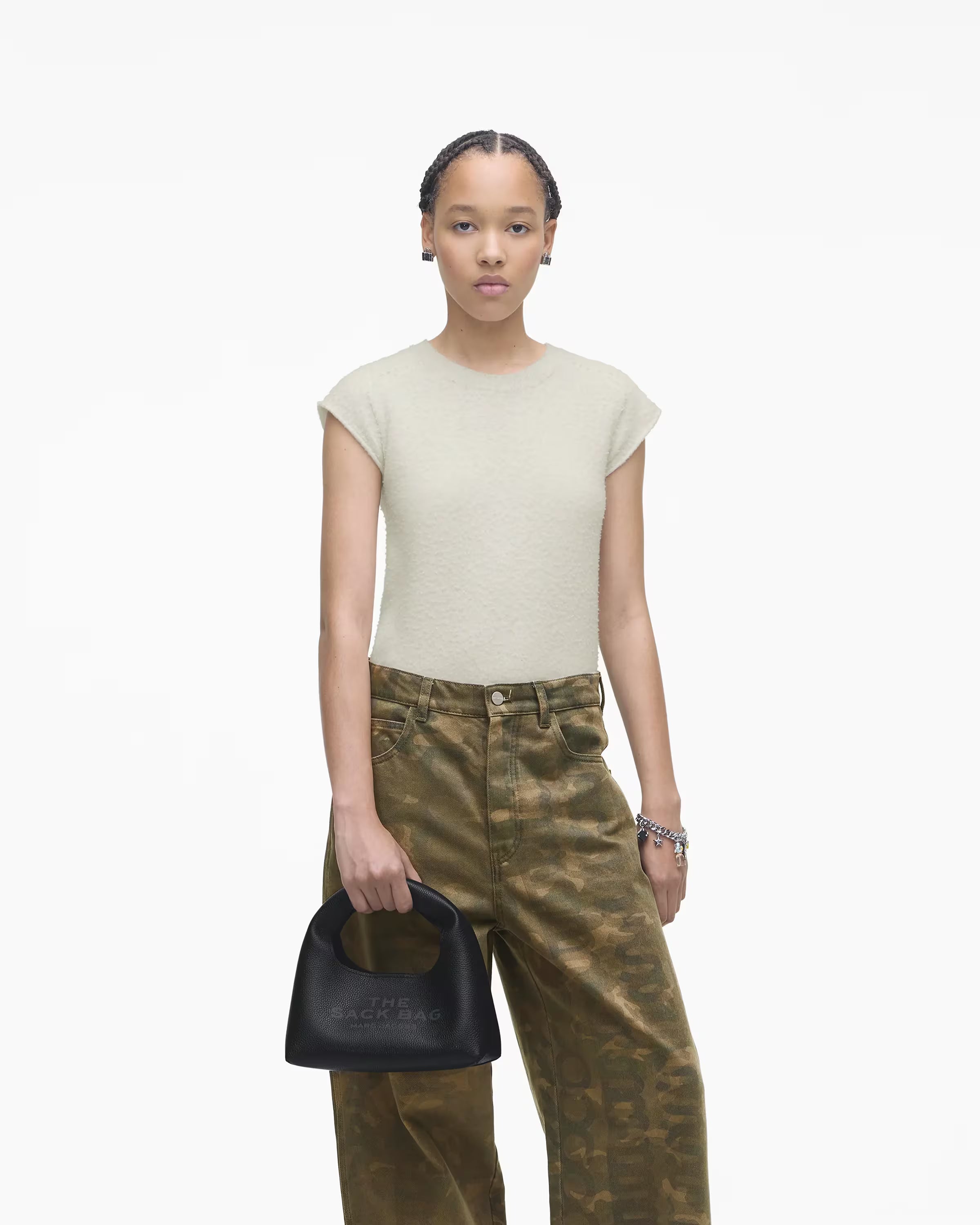 Marc Jacobs The Mini Sack Bag Tonal Black