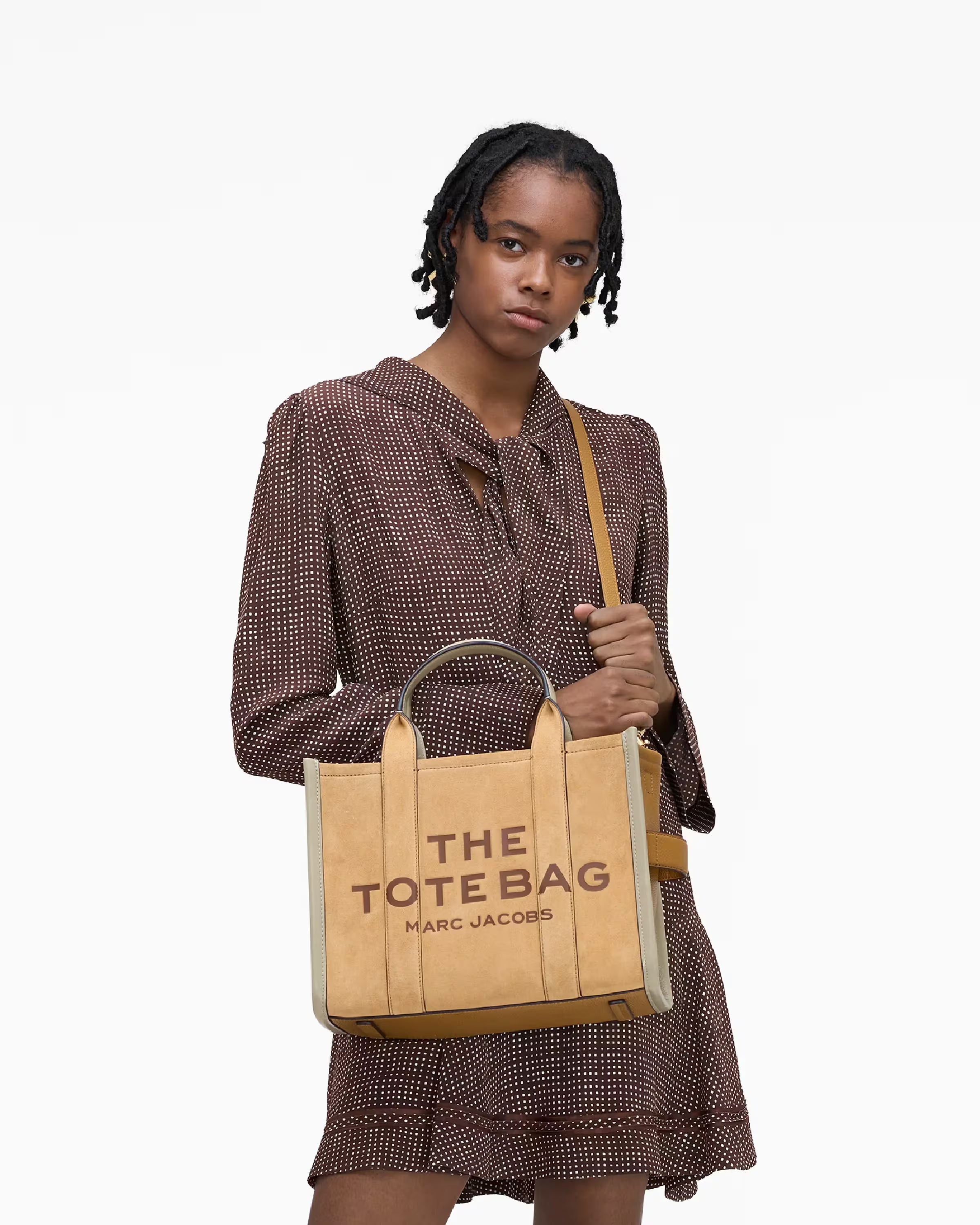 Marc Jacobs The Suede Medium Tote Bag Sahara