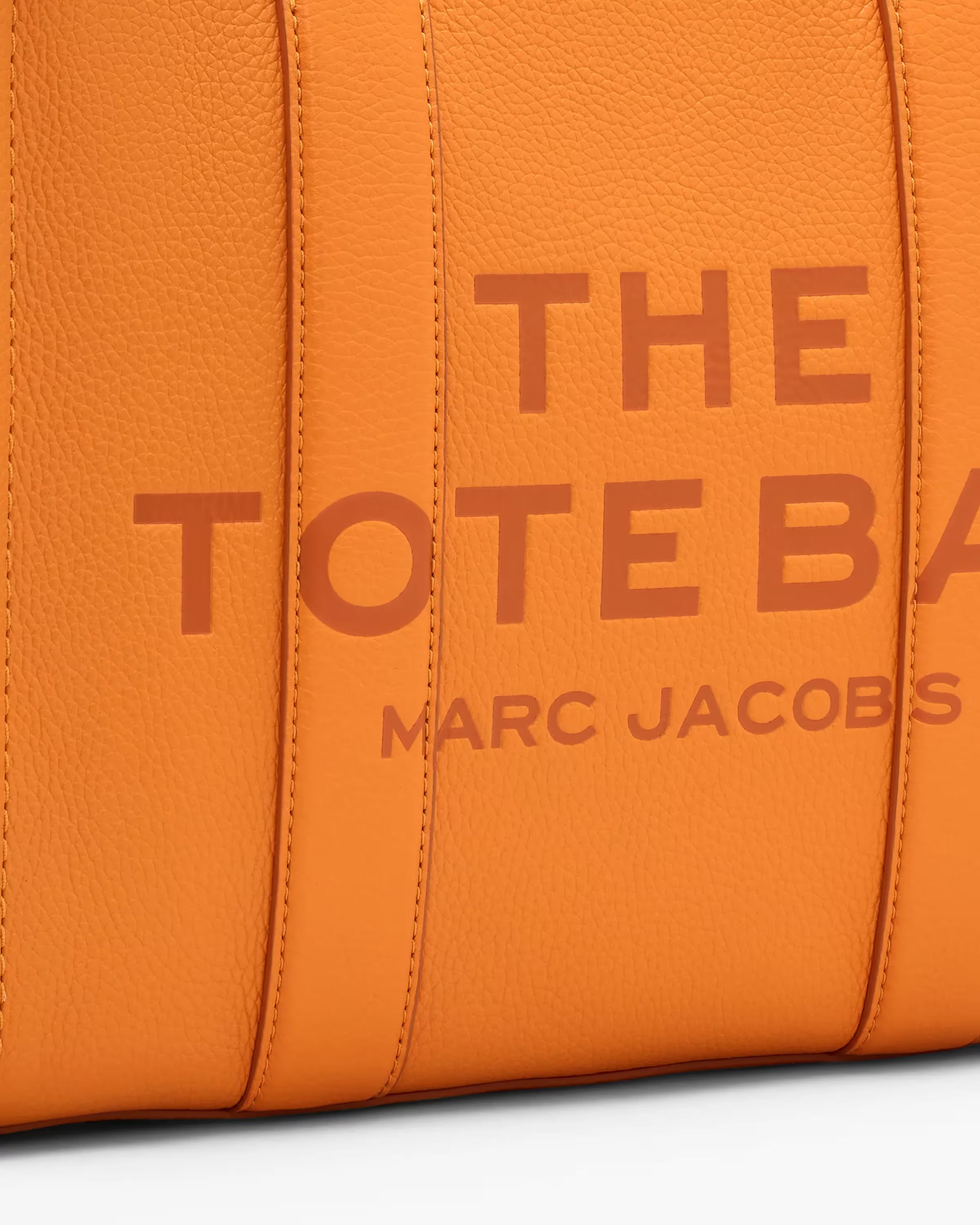 Marc Jacobs The Leather Medium Tote Bag Tangerine