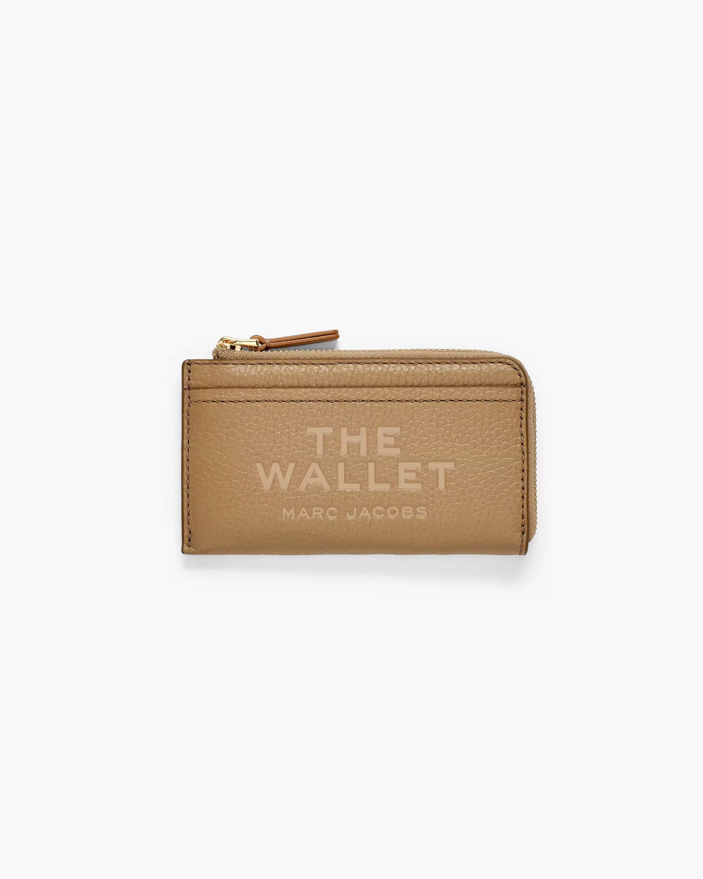 Marc Jacobs The Leather Top Zip Multi Wallet Camel