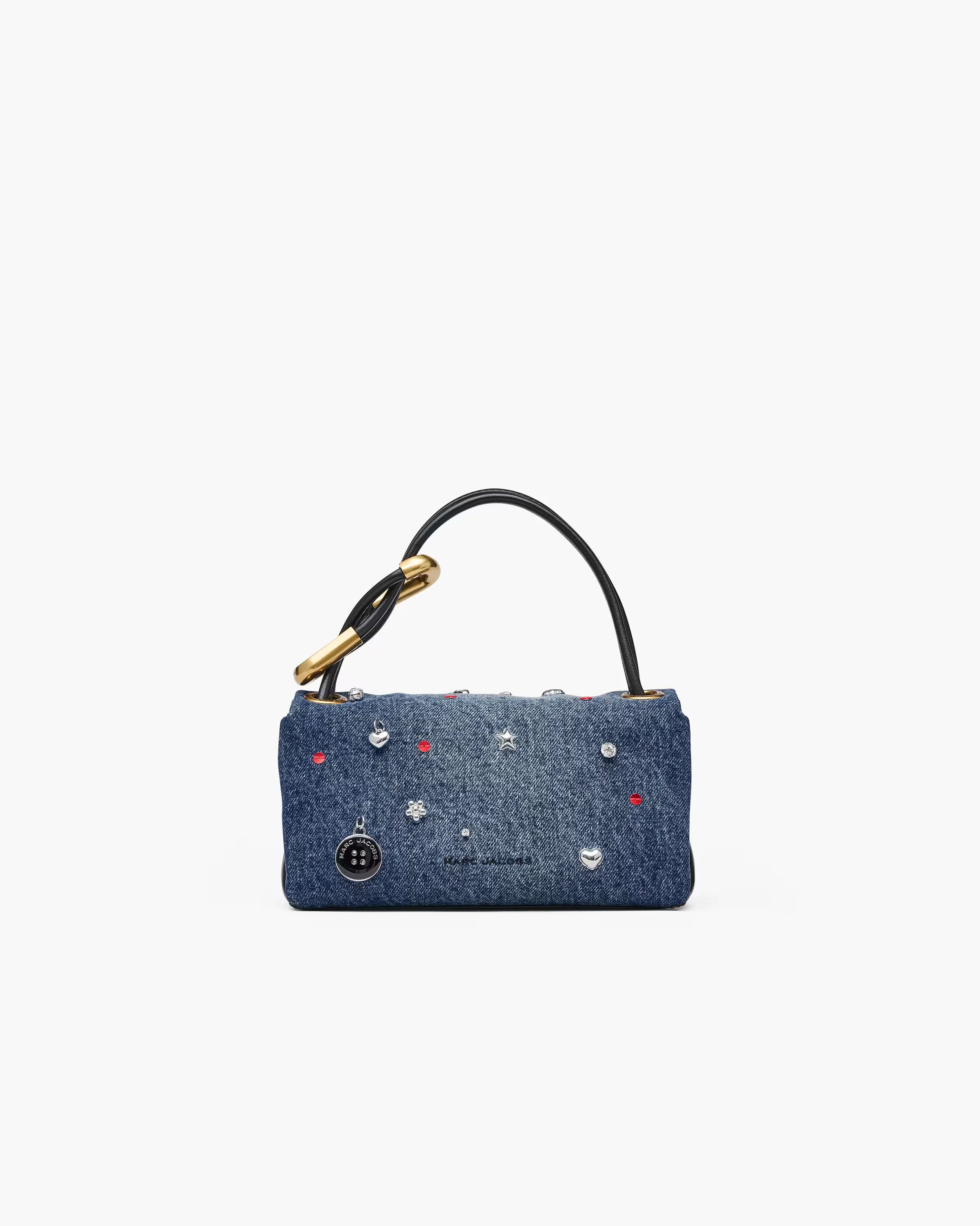 Marc Jacobs The Trinket Charm Denim Mini Dual Bag Medium Wash Multi