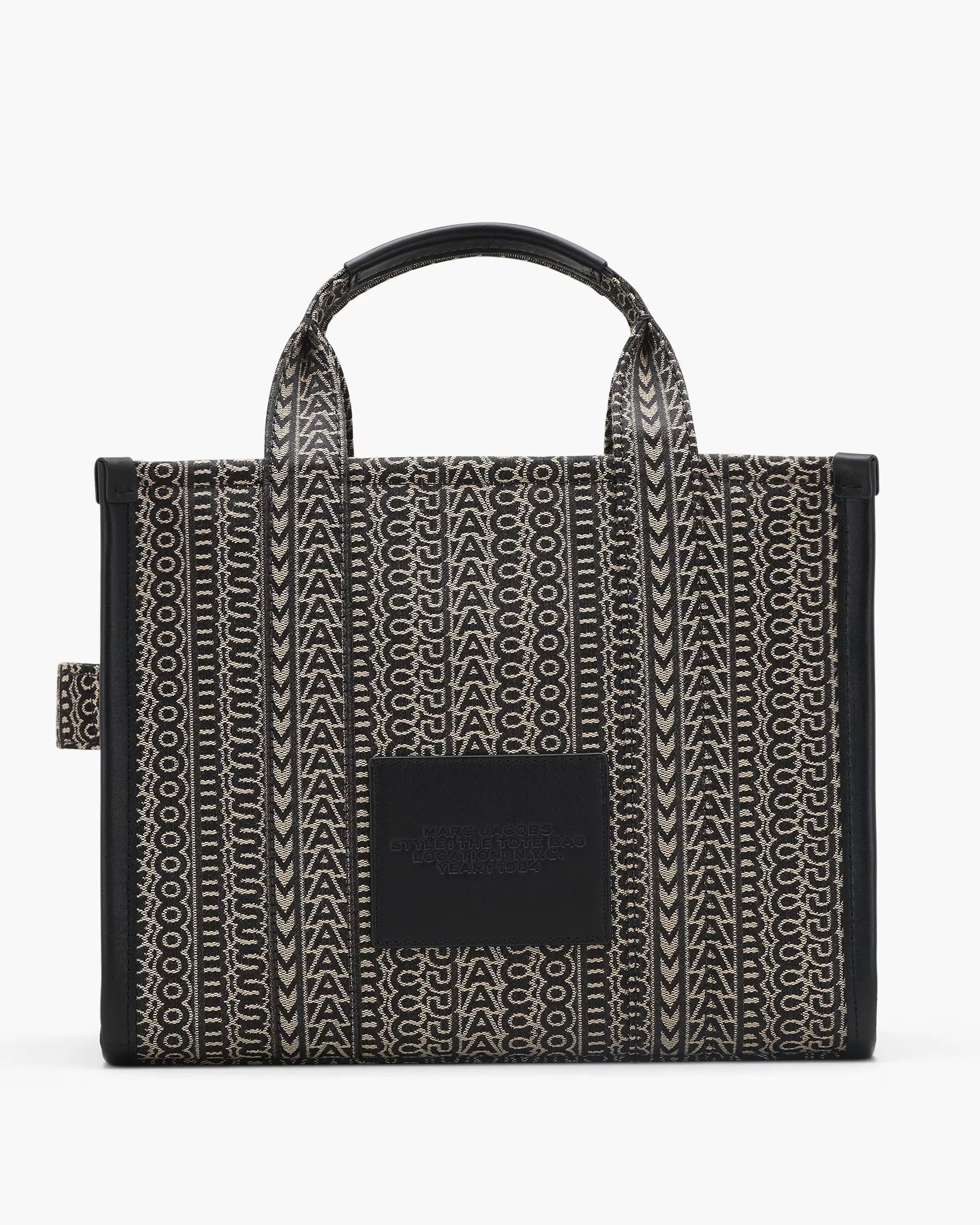 Marc Jacobs The Monogram Jacquard Medium Tote Bag Beige Multi