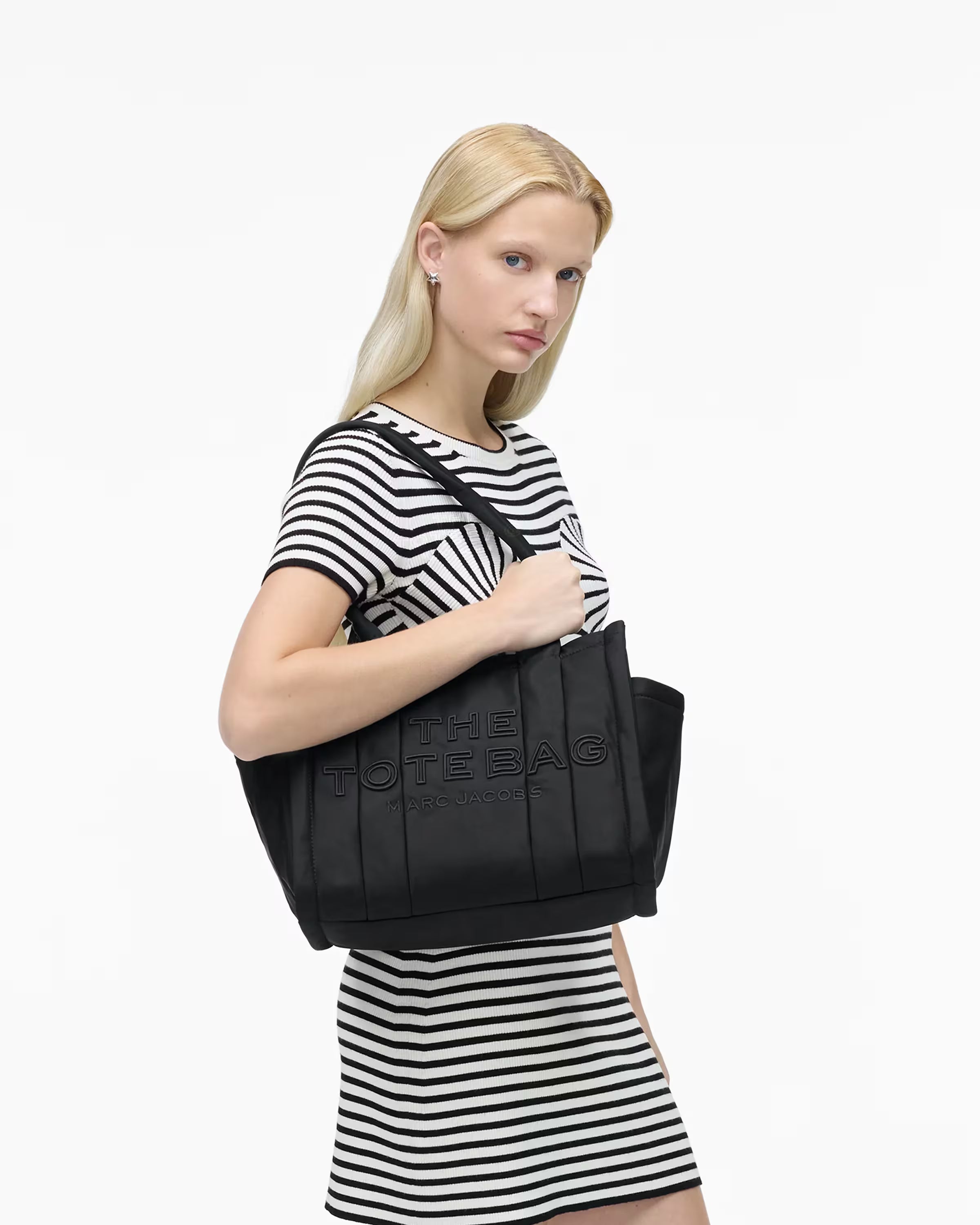 Marc Jacobs The Puffy Nylon Medium Tote Bag Black