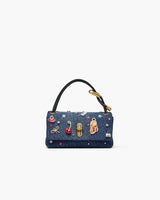 Marc Jacobs The Trinket Charm Denim Mini Dual Bag Medium Wash Multi