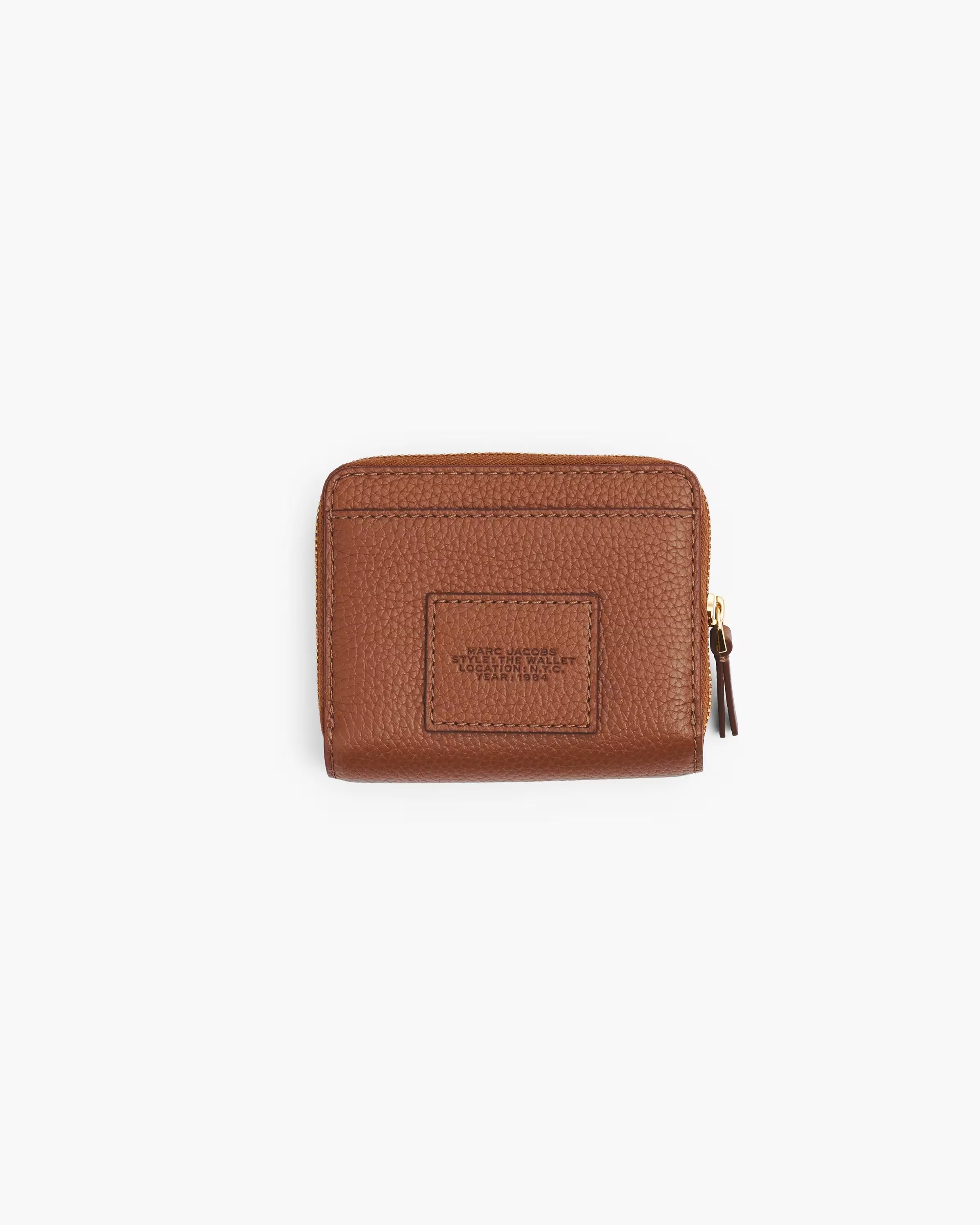 Marc Jacobs The Leather Mini Compact Wallet Argan Oil