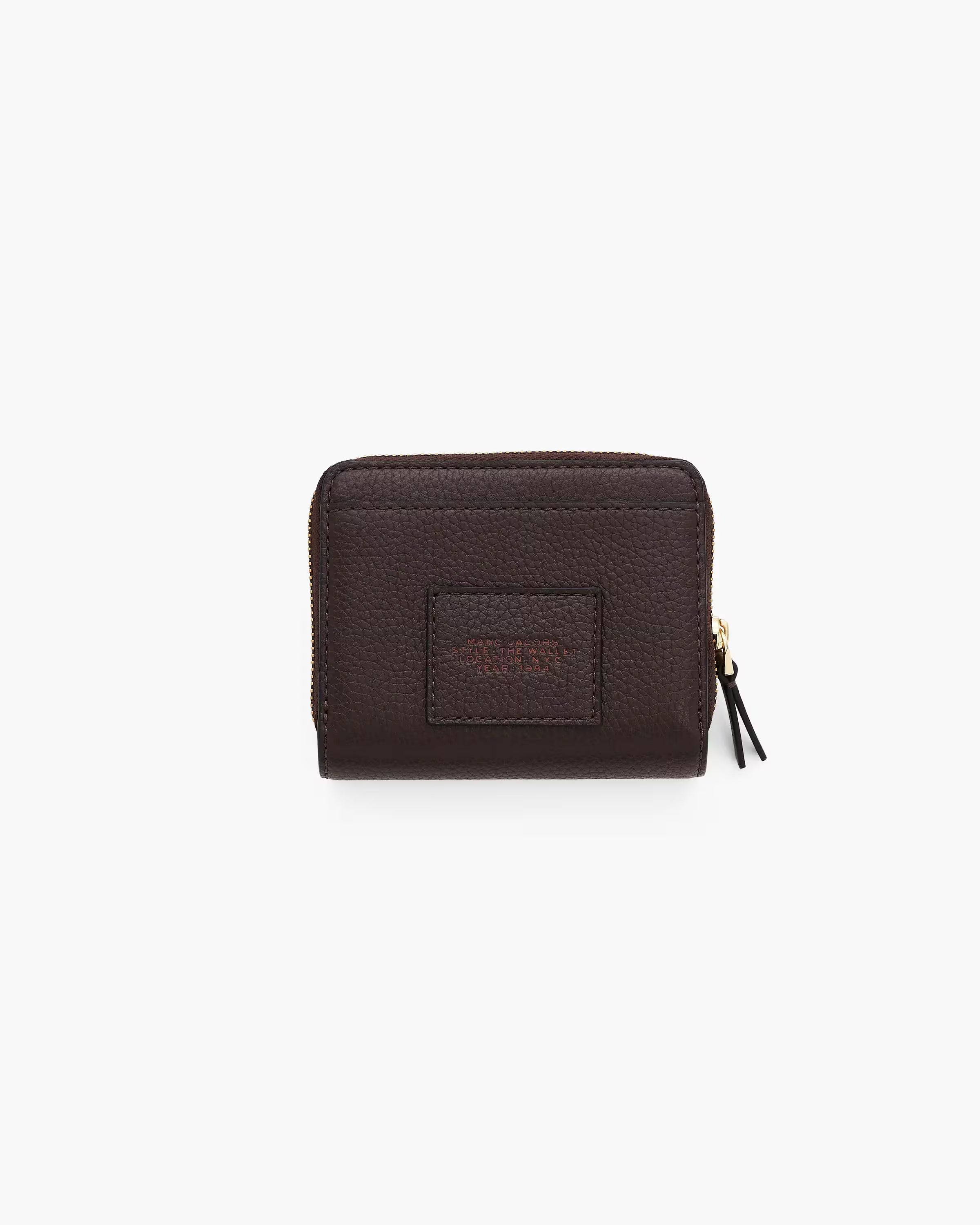Marc Jacobs The Leather Mini Compact Wallet Ganache
