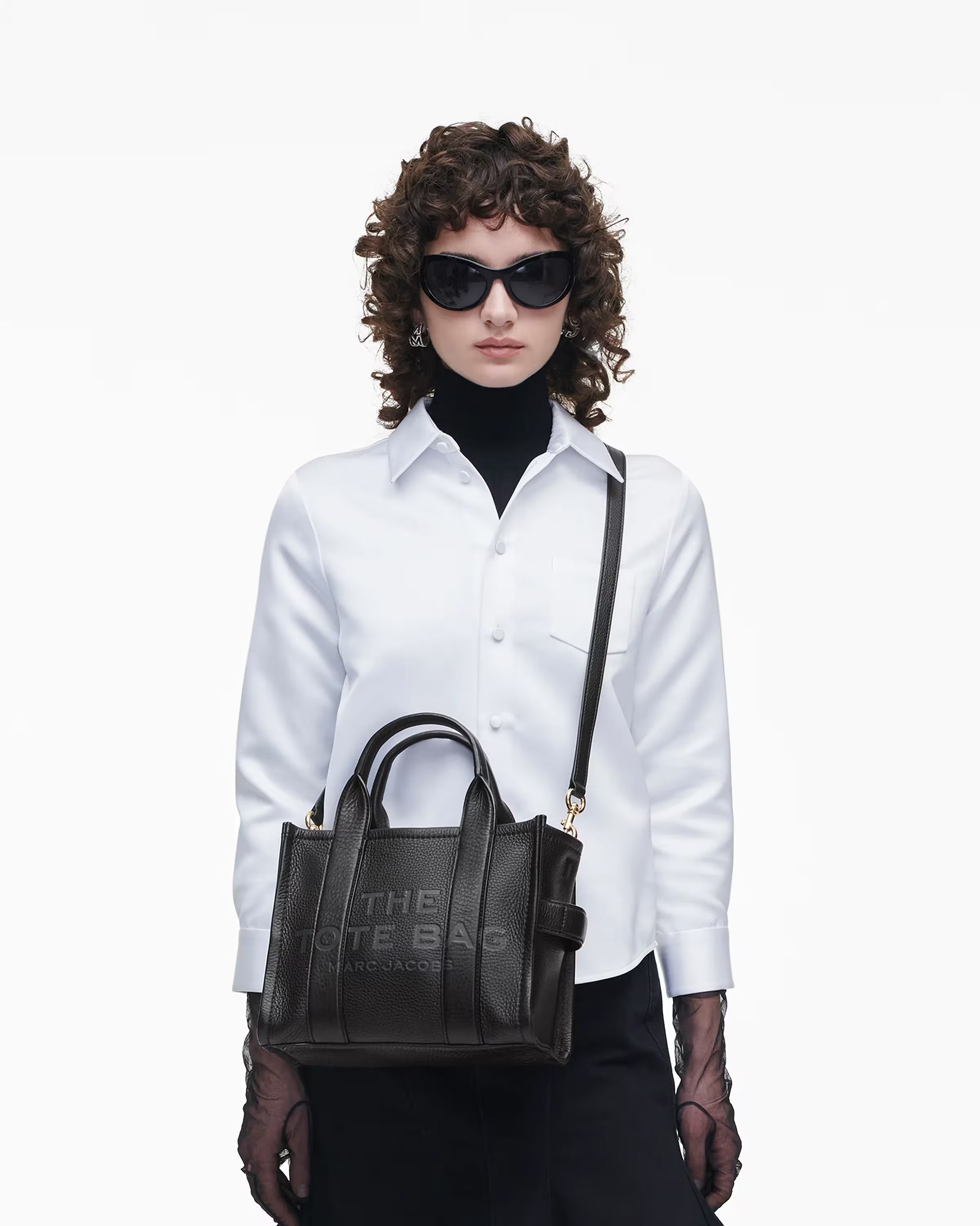 Marc Jacobs The Leather Small Tote Bag Black