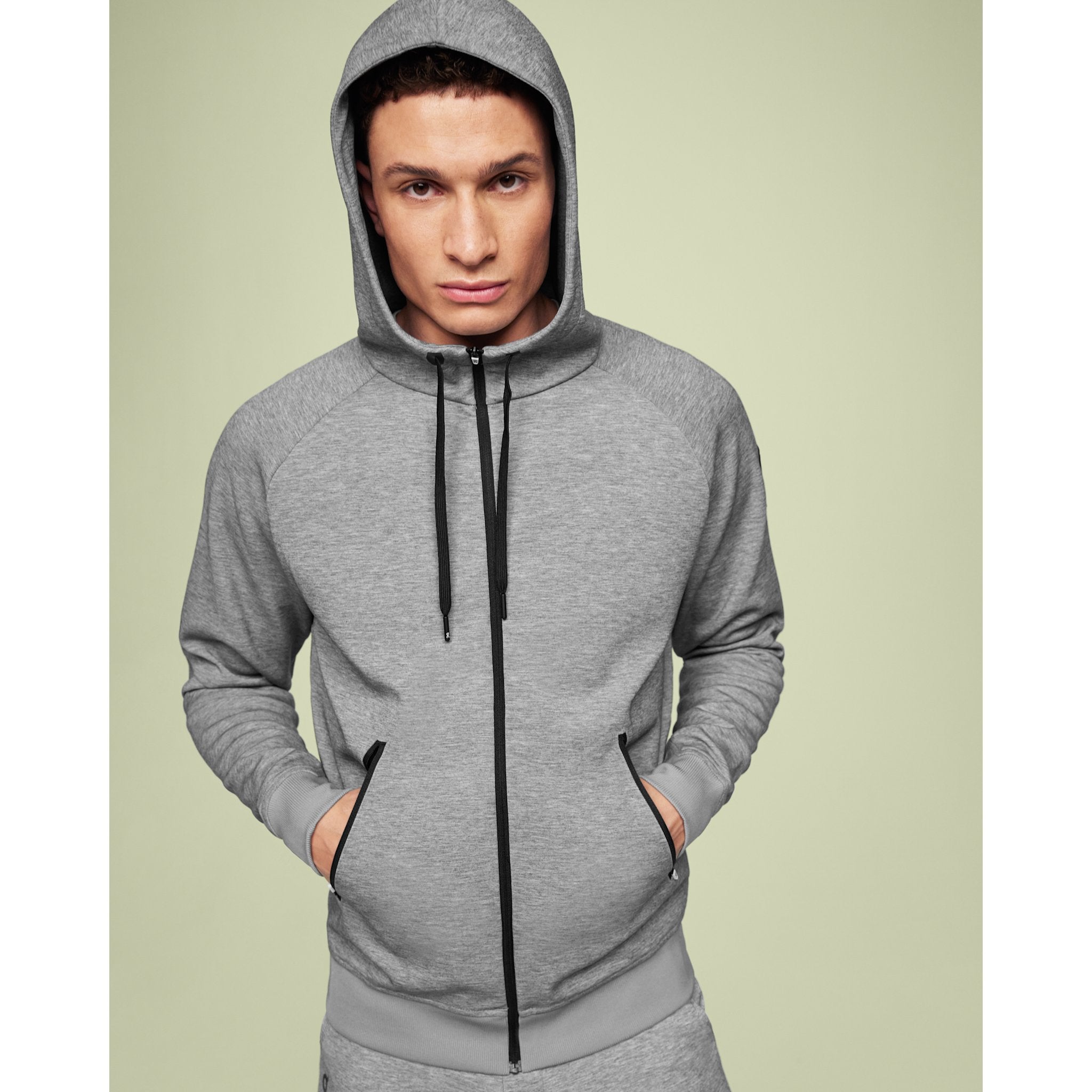 On Zipped Hoodie Grey
