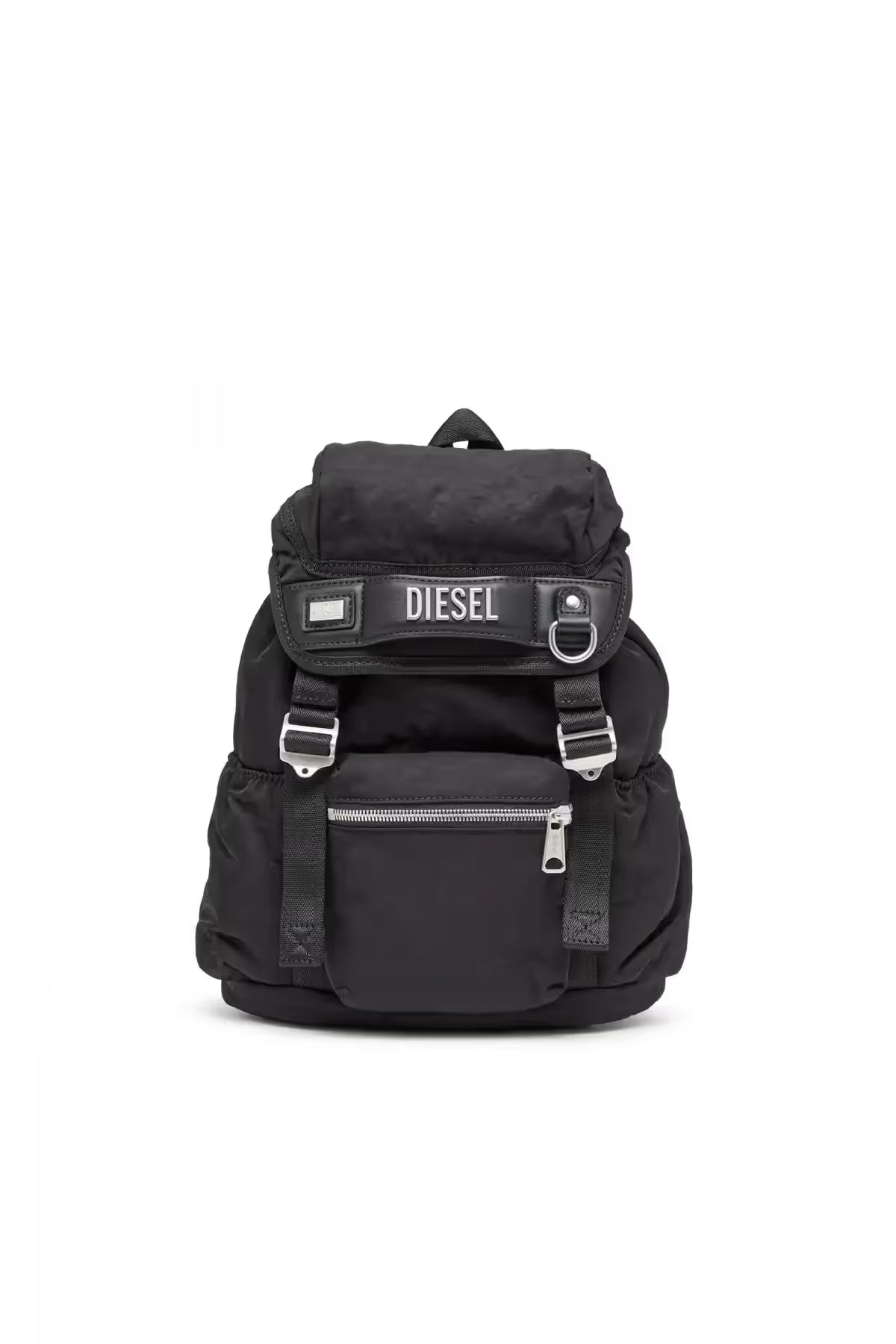 Diesel Black Logos S-Small backpack in recycled nylon