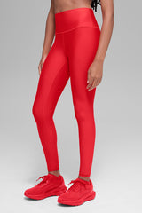 Alo Yoga Airlift Winter Warm High-Waist Legging - Bright Red