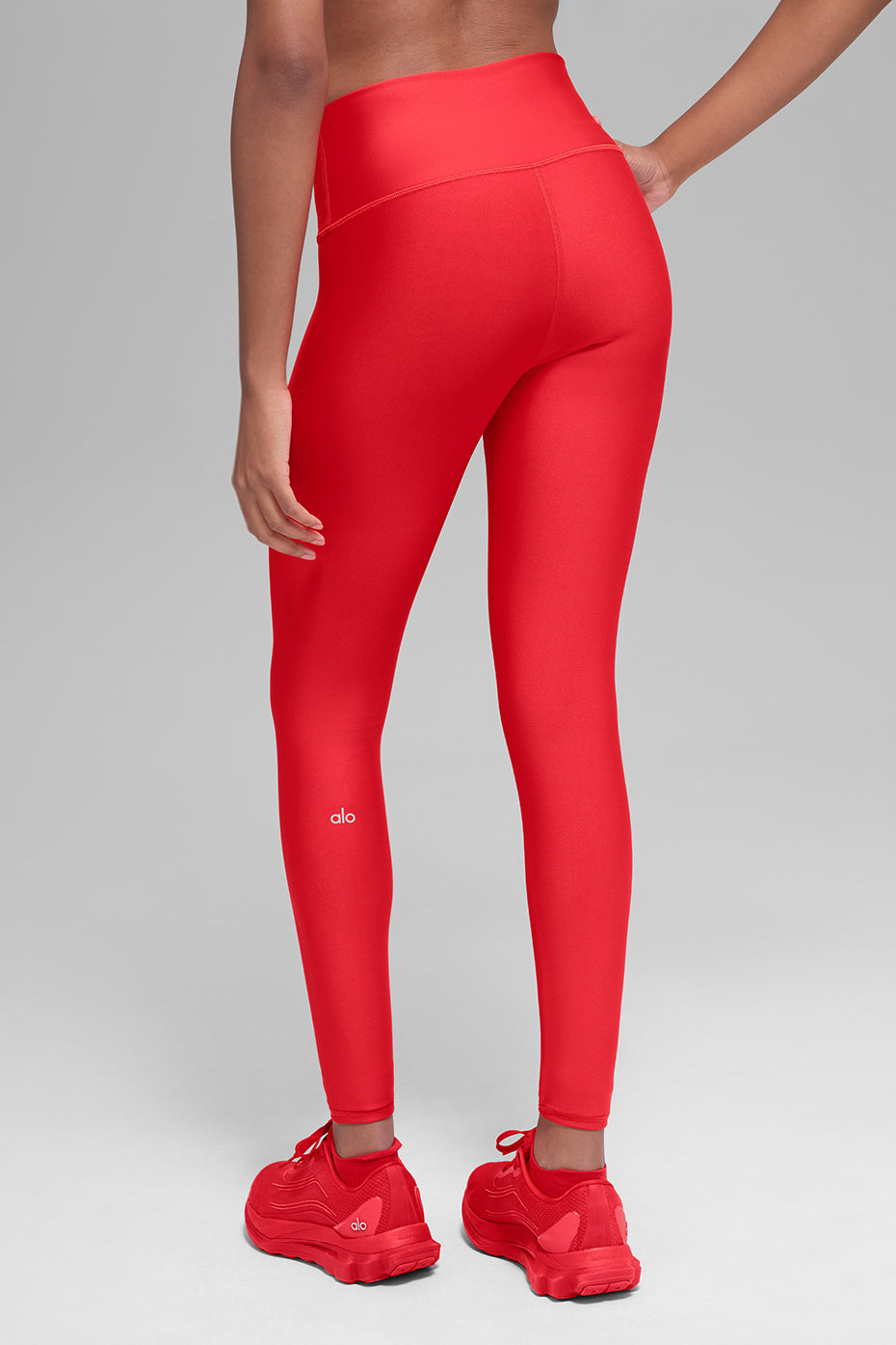 Alo Yoga Airlift Winter Warm High-Waist Legging - Bright Red