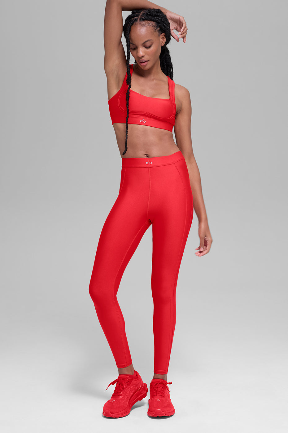 Alo Yoga Airlift High-Waist Ignite 7/8 Legging - Bright Red