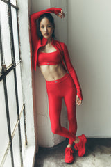Alo Yoga Airlift High-Waist Ignite 7/8 Legging - Bright Red