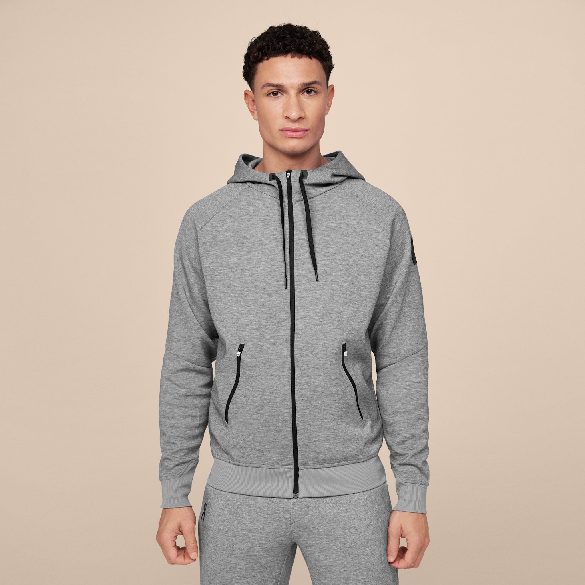 On Zipped Hoodie Grey
