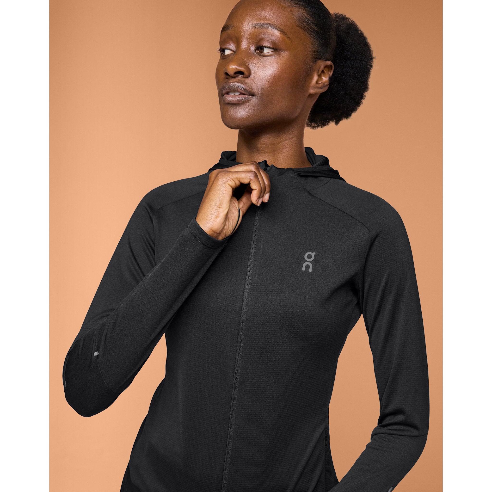 On Climate Zip Hoodie Black