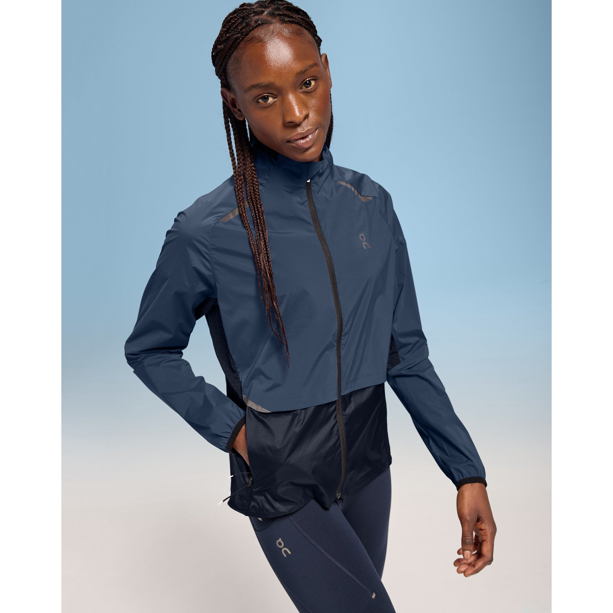 On Weather Jacket Denim | Navy
